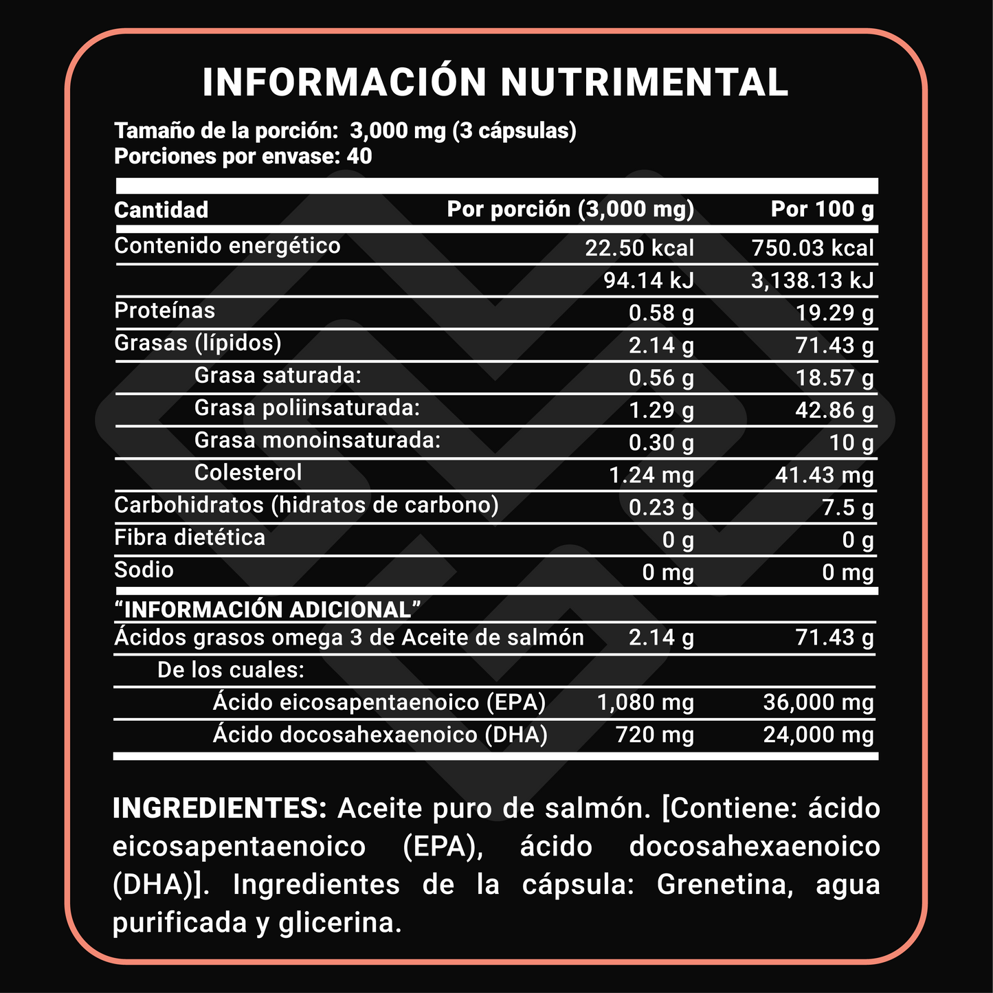 OMEGA 3 - ACEITE DE SALMÓN 120 CAPS