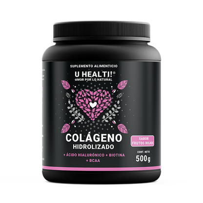 COLÁGENO HIDROLIZADO + ÁCIDO HIALURÓNICO + BIOTINA + BCAA